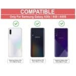 Samsung A50s Back Cover | Premium Transparent Shockproof Case with Ring Holder Stand & Camera Guard - Image 4