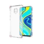 Mi Redmi Note 9 Pro Back Cover | Transparent Shockproof Case with Ring Holder Stand & Camera Protection