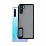 OPPO F15 / A91 / Reno3 Back Cover | Transparent Shockproof Case with Ring Holder & Camera Protection - Image 5