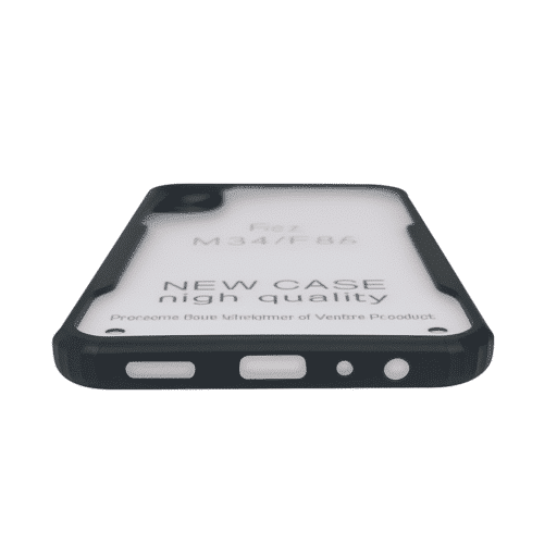 Samsung M34 5G Back Cover | Transparent Shockproof Case with Ring Holder Stand & Camera Protection - Image 2