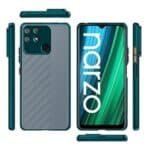 Realme Narzo 50A Back Cover | Transparent Shockproof Case with Ring Holder Stand & Camera Protection - Image 2