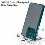 Realme Narzo 50A Back Cover | Transparent Shockproof Case with Ring Holder Stand & Camera Protection - Image 4