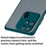 Realme Narzo 50A Back Cover | Transparent Shockproof Case with Ring Holder Stand & Camera Protection - Image 3