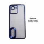 Realme C30 / C30s Back Cover | Transparent Shockproof Case with Ring Holder Stand & Camera Protection - Image 7