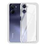 Realme C33 Back Cover | Transparent Shockproof Case with Ring Holder Stand & Camera Protection