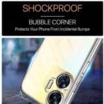 Realme C55 Back Cover | Premium Transparent Shockproof Case with Ring Holder Stand & Camera Guard - Image 3