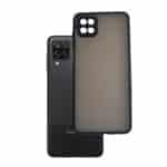 Samsung A12 Polycarbonate Frame Back Cover | Transparent Shockproof Case with Hard PC Frame & Camera Protection