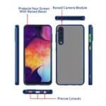 Samsung A50 Back Cover | Transparent Shockproof Case with Ring Holder Stand & Camera Protection - Image 2