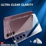 Samsung A12 Mobile Cover | Transparent Shockproof Back Case with Ring Holder Stand & Camera Protection - Image 3