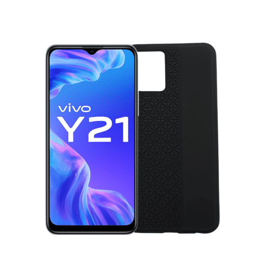 Vivo Y21 5G Back Cover | Transparent Shockproof Case with Ring Holder Stand & Camera Protection