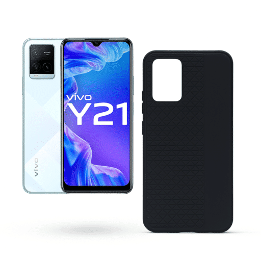 Vivo Y21 5G Back Cover | Transparent Shockproof Case with Ring Holder Stand & Camera Protection - Image 2