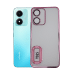 Vivo Y02s Blue Frame Back Cover | Transparent Shockproof Case with Color Frame & Camera Protection
