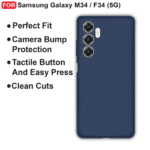 Samsung Galaxy M34 5G / F34 5G Back Cover | Camera Protection Bumper Case | Slim Matte Shockproof Mobile Cover - Image 4