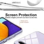 Samsung A50s Back Cover | Premium Transparent Shockproof Case with Ring Holder Stand & Camera Guard - Image 2